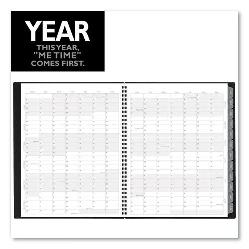 Elevation Academic Weekly-monthly Planner, 11 X 8.5, Black, 2020-2021