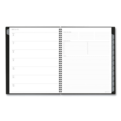 Elevation Academic Weekly-monthly Planner, 11 X 8.5, Black, 2020-2021