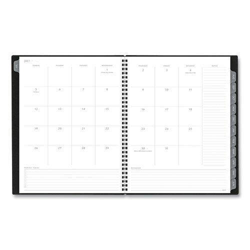 Elevation Academic Weekly-monthly Planner, 11 X 8.5, Black, 2020-2021