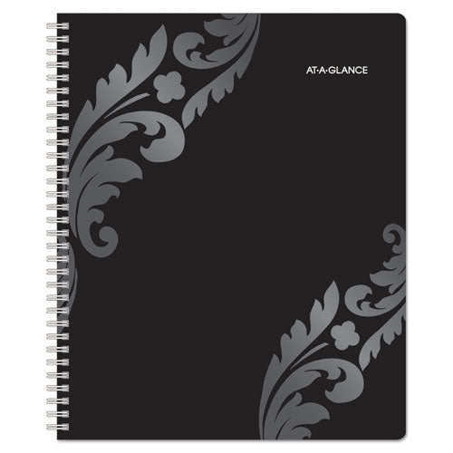 Block Format Madrid Weekly-monthly Planner, 11 X 8 1-2, Black-white, 2017