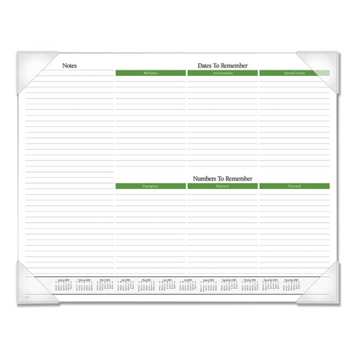 Floral Panoramic Desk Pad, 22 X 17, Floral, 2021