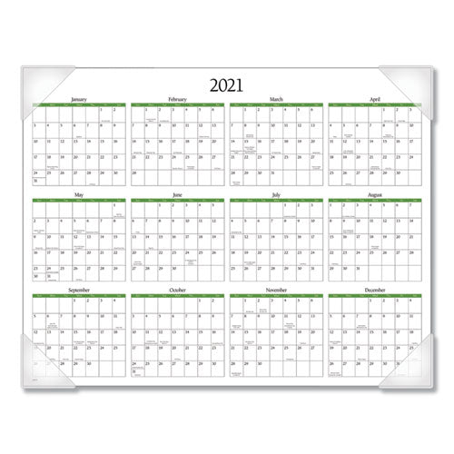 Floral Panoramic Desk Pad, 22 X 17, Floral, 2021