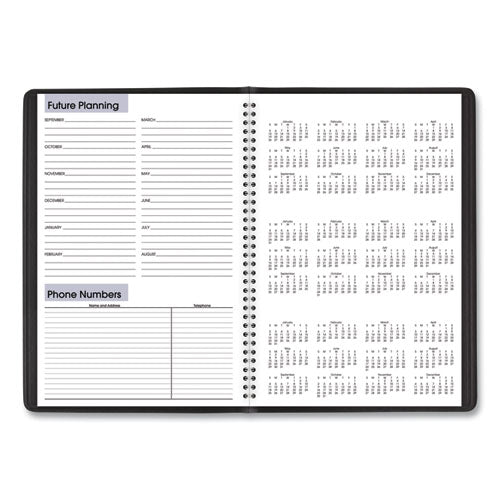 Academic Monthly Planner, 12 X 8, Black, 2020-2021