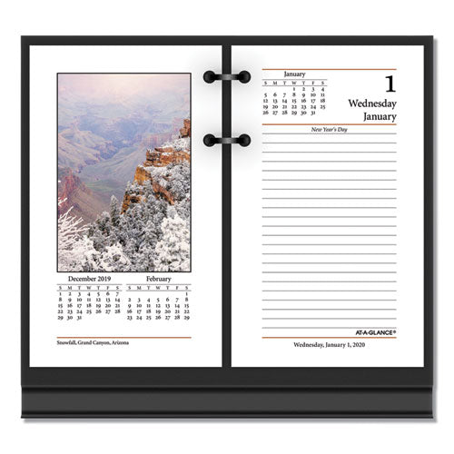 Photographic Desk Calendar Refill, 3.5 X 6, 2021