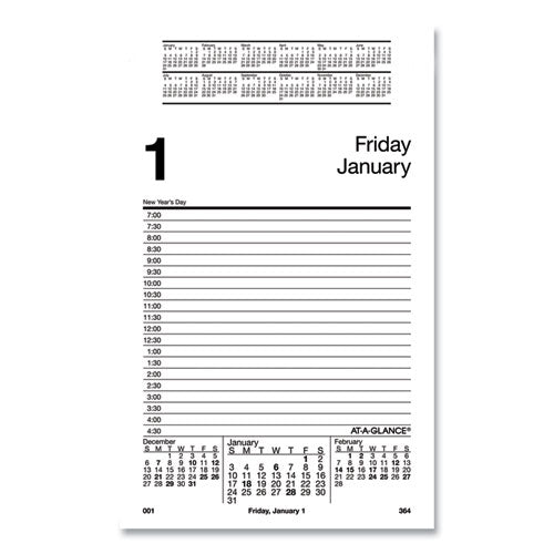 Pad Style Desk Calendar Refill, 5 X 8, 2021