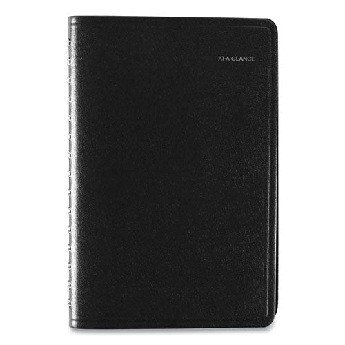 Daily Appointment Book With15-minute Appointments, 8.5 X 5.5, Black, 2021