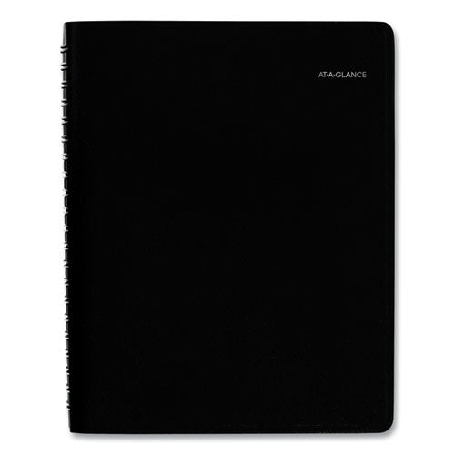 Four-person Group Daily Appointment Book, 11 X 8, Black, 2021