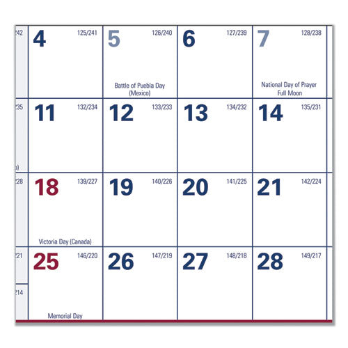 Erasable Vertical-horizontal Wall Planner, 32 X 48, Blue-red, 2021