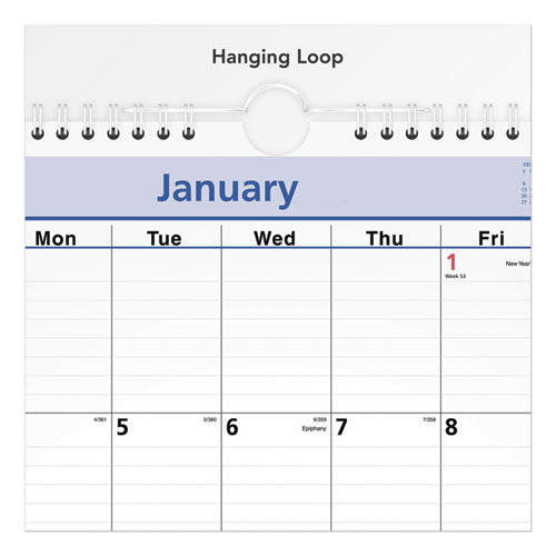 Quicknotes Wall Calendar, 12 X 17, 2021