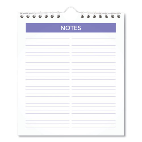 Mini Monthly Wall Calendar, 7 X 8, White, 2021