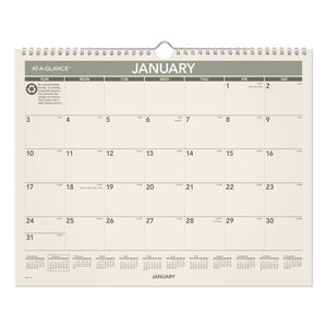Recycled Wall Calendar, 15 X 12, 2021