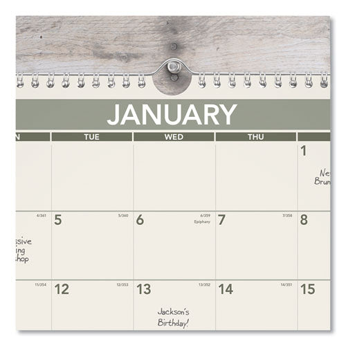 Recycled Wall Calendar, 15 X 12, 2021