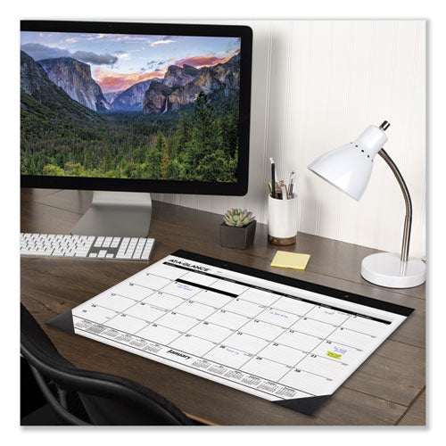 Monthly Refillable Desk Pad, 22 X 17, White, 2021