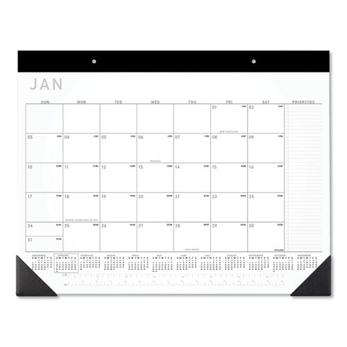 Contemporary Monthly Desk Pad, 22 X 17, 2021