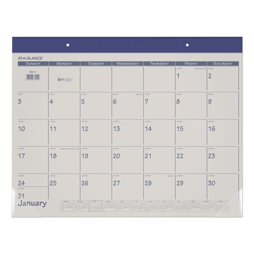 Fashion Color Desk Pad, 22 X 17, Blue, 2021