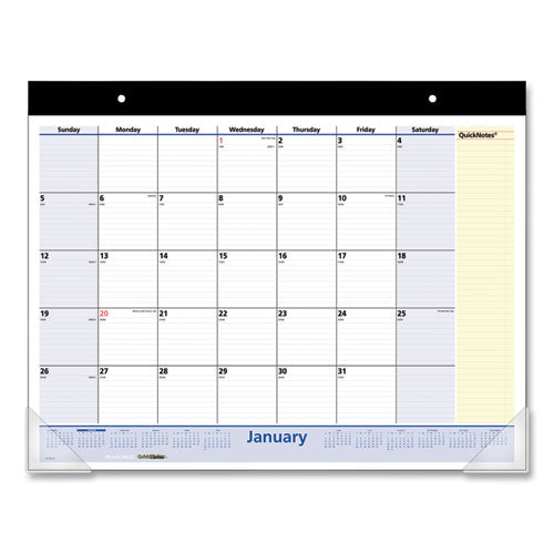 Quicknotes Desk Pad, 22 X 17, 2021