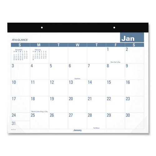 Easy-to-read Monthly Desk Pad, 22 X 17, Easy-to-read, 2021