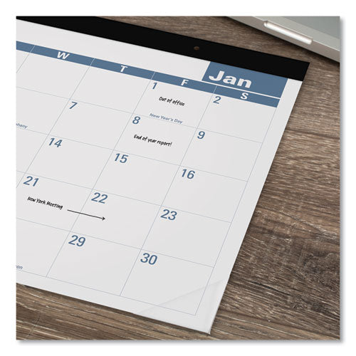Easy-to-read Monthly Desk Pad, 22 X 17, Easy-to-read, 2021