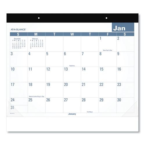 Easy-to-read Monthly Desk Pad, 22 X 17, Easy-to-read, 2021