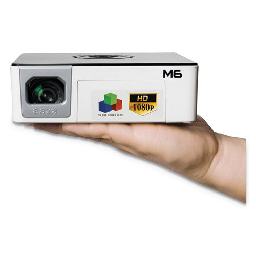 M6 Led Pico Projector, 1200 Lumens, 1920 X 1080 Pixels