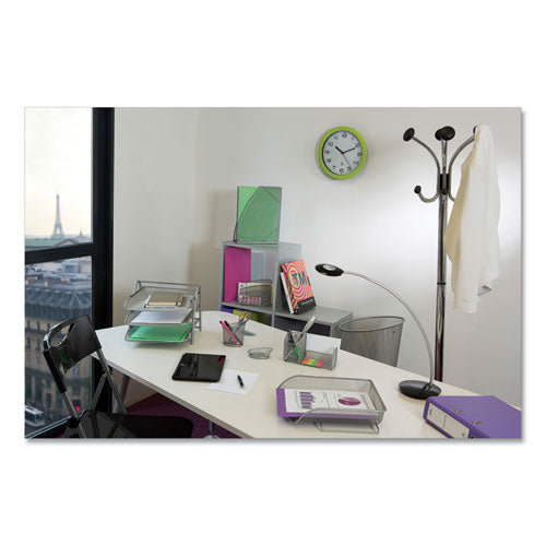 Chromy Coat Stand, 12 Knobs, 16w X 16d X 70.5h, Chrome-black