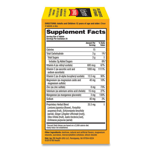Immune Support Chewable Tablet, Citrus, 96 Count