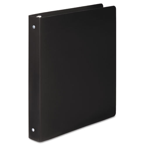 Accohide Poly Round Ring Binder, 3 Rings, 1" Capacity, 11 X 8.5, Black