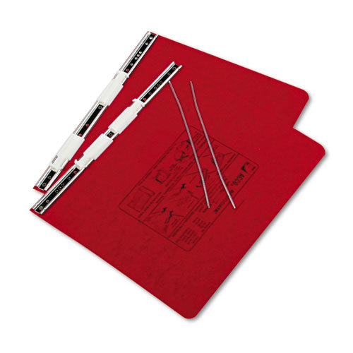 Presstex Covers With Storage Hooks, 2 Posts, 6" Capacity, 12 X 8.5, Executive Red