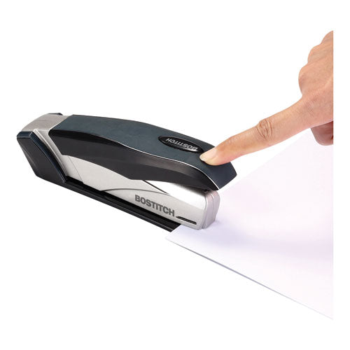 Influence+ 28 Premium Desktop Stapler, 28-sheet Capacity, Black-silver