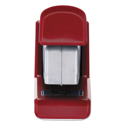 Injoy Spring-powered Compact Stapler, 20-sheet Capacity, Red