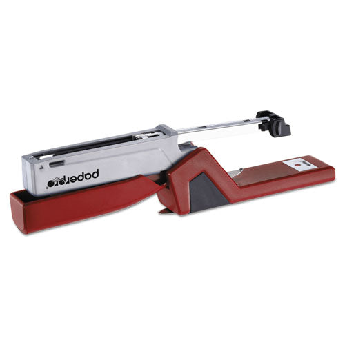 Injoy Spring-powered Compact Stapler, 20-sheet Capacity, Red