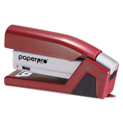 Injoy Spring-powered Compact Stapler, 20-sheet Capacity, Red