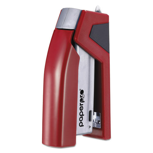 Injoy Spring-powered Compact Stapler, 20-sheet Capacity, Red