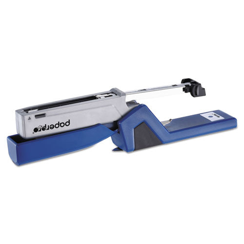 Injoy Spring-powered Compact Stapler, 20-sheet Capacity, Blue