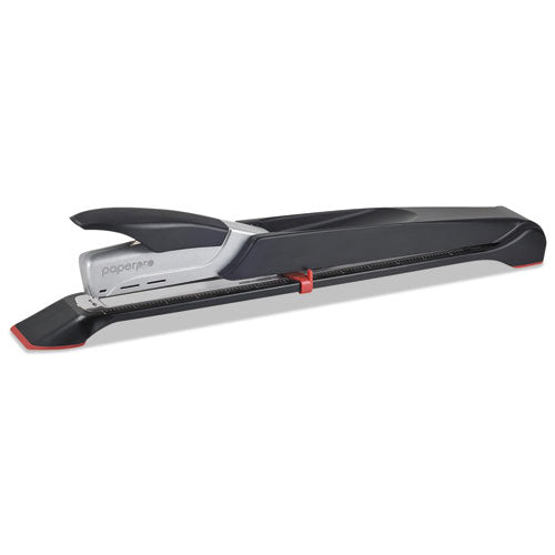 Long Reach Stapler, 25-sheet Capacity, 12" Throat, Black-silver