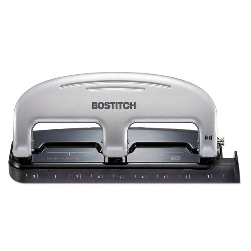 Ez Squeeze Three-hole Punch, 12-sheet Capacity, Blue-black
