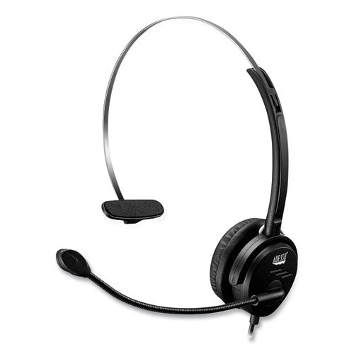 Xtream P1 Usb Wired Multimedia Headset With Microphone, Monaural Over The Head, Black