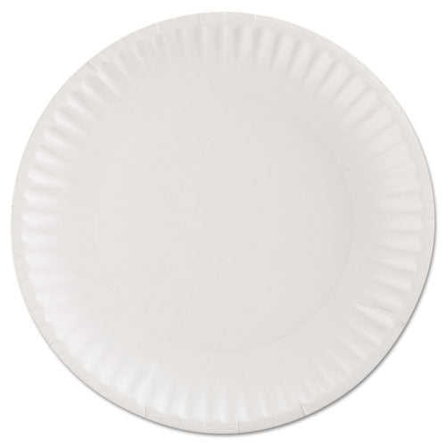 Gold Label Coated Paper Plates, 9" Dia, White, 100-pack, 10 Packs-carton