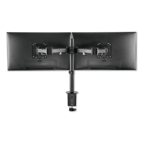 Adaptivergo Pole-mounted Monitor Arm, Dual Monitor Up To 30", Black