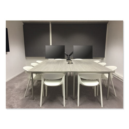 Adaptivergo Heavy-duty Articulating Dual Monitor Arm With Usb And Audio, 30", Black