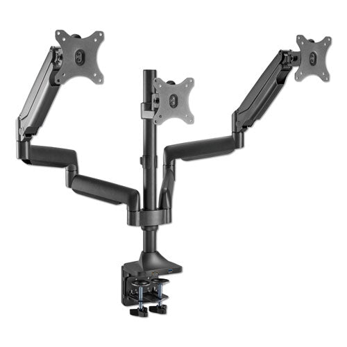 Adaptivergo Heavy-duty Articulating Triple Monitor Arm With Usb, 32", Black