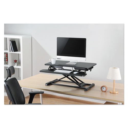Adaptivergo Sit-stand Workstation, 31.5w X 26.13d X 19.88h, Black