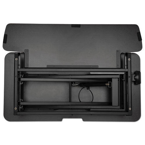 Adaptivergo Sit-stand Workstation, 37.38w X 26.13d X 19.88h, Black