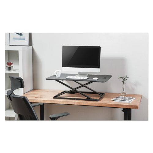 Adaptivergo Ultra-slim Sit-stand Desk, 31.33" X 22" X 15.75", Black