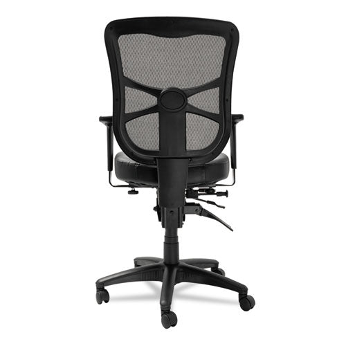 Alera Elusion Series Mesh Mid-back Multifunction Chair, Supports Up To 275 Lbs., Black Seat-black Back, Black Base