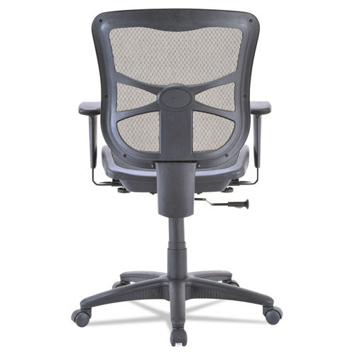 Alera Elusion Series Mesh Mid-back Swivel-tilt Chair, Supports Up To 275 Lbs., Black Seat-black Back, Black Base