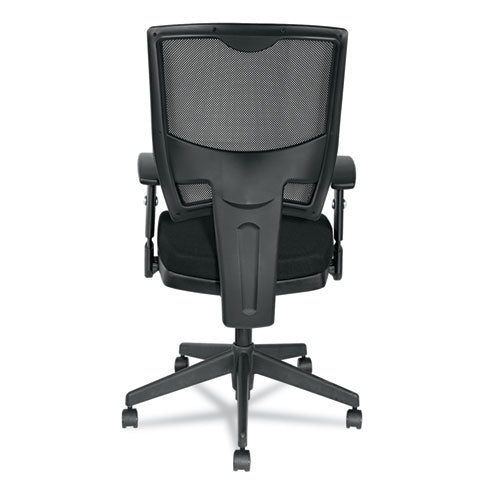 Alera Epoch Series Fabric Mesh Multifunction Chair, Supports Up To 275 Lbs, Black Seat-black Back, Black Base