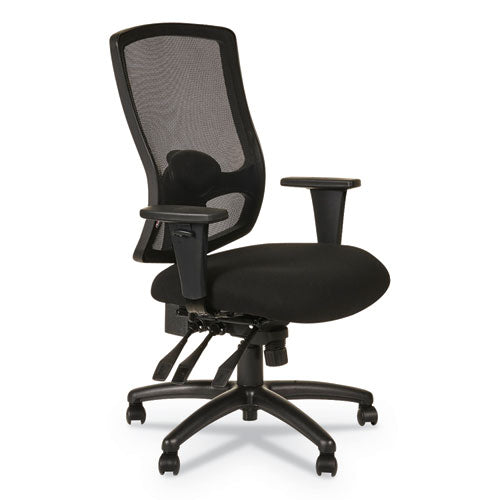Alera Etros Series High-back Multifunction With Seat Slide Chair, Supports Up To 275 Lbs, Black Seat-black Back, Black Base