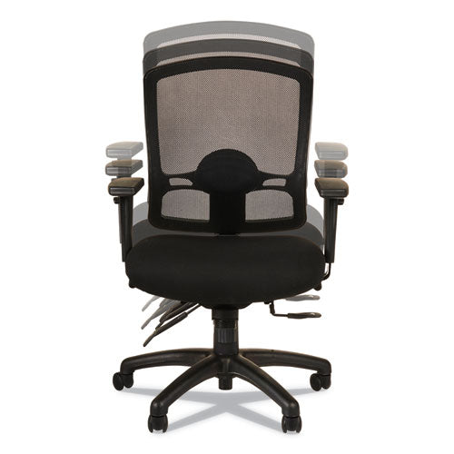 Alera Etros Series Mid-back Multifunction With Seat Slide Chair, Supports Up To 275 Lbs, Black Seat-black Back, Black Base