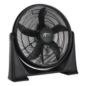 20" Super-circulator 3-speed Tilt Fan, Plastic, Black